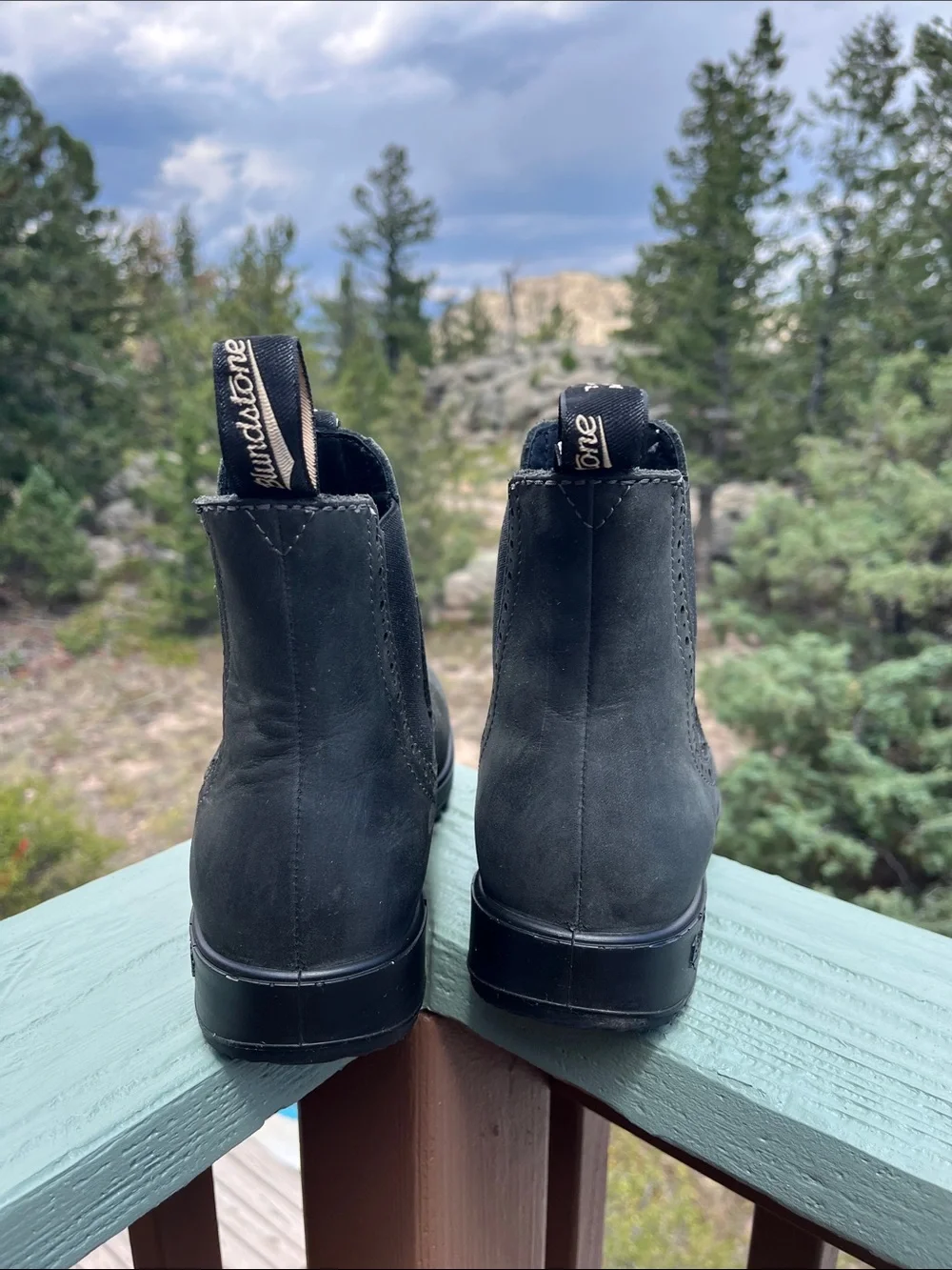 Blundstone Women's Originals #1630 High Top Boots in Rustic Black AU6 USW9